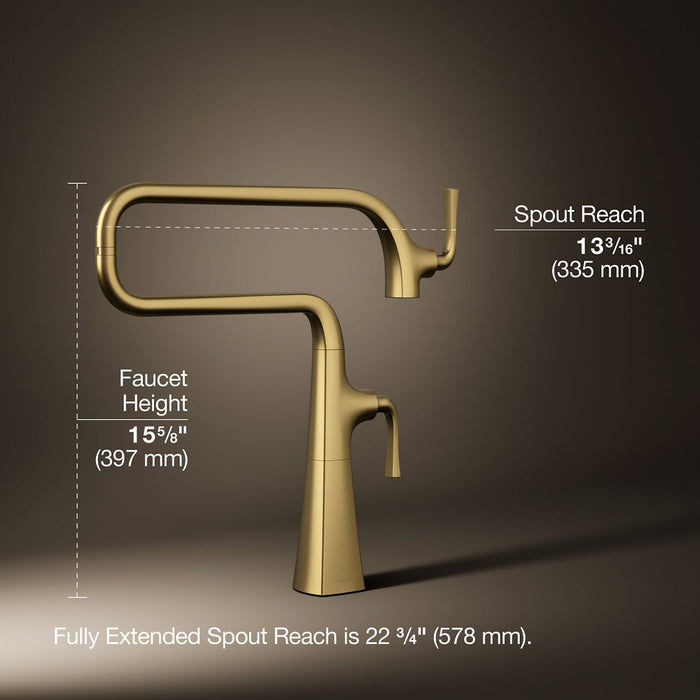 KOHLER K-22067 Graze Deck-mount pot filler