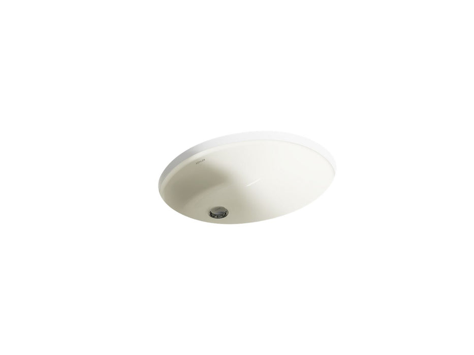 KOHLER K-2210 Caxton 19-1/4" oval undermount bathroom sink, biscuit