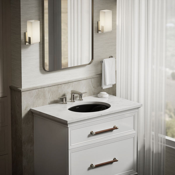 KOHLER K-2210 Caxton 19-1/4" oval undermount bathroom sink, black black - view 2