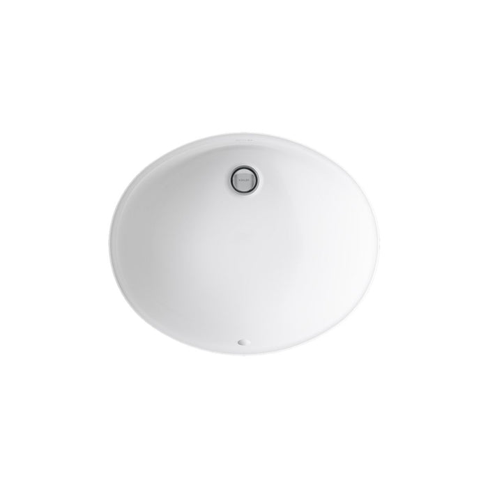 KOHLER K-2210 Caxton 19-1/4" oval undermount bathroom sink, white - view 3