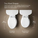 KOHLER K-22378-TBH Brazn One-piece Compact Elongated Toilet with Skirted Trapway, Dual-flush, Honed Black - Detail image of a