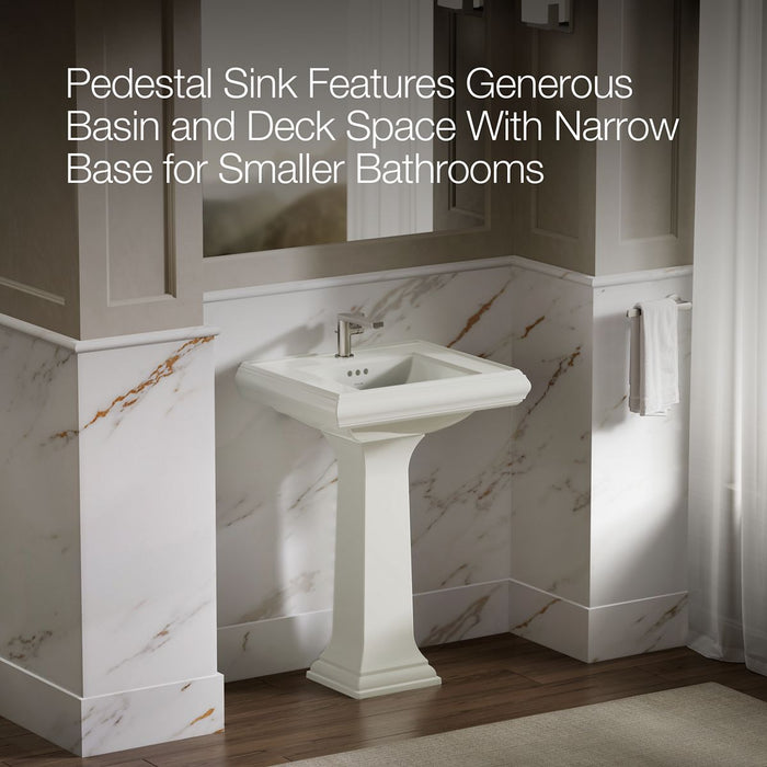 KOHLER K-2238-1 Memoirs 24-1/4" rectangular pedestal bathroom sink