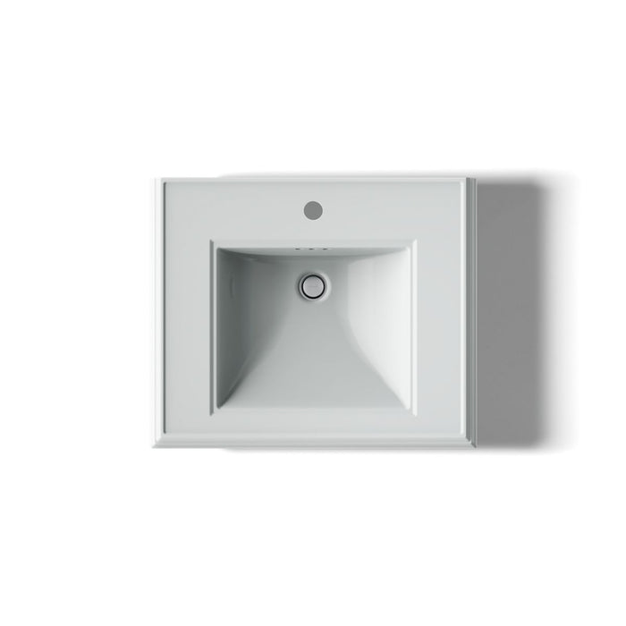 KOHLER K-2238-1 Memoirs 24-1/4" rectangular pedestal bathroom sink