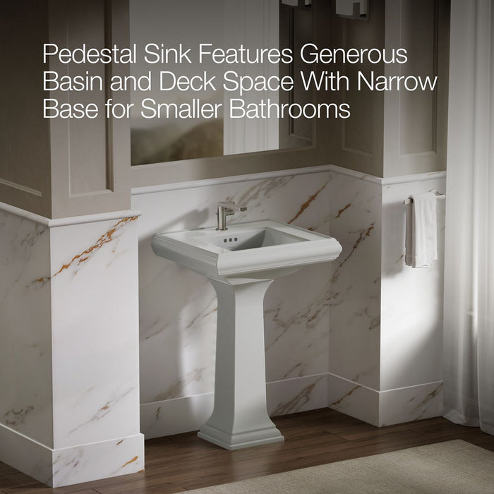KOHLER K-2238-1 Memoirs 24-1/4" rectangular pedestal bathroom sink