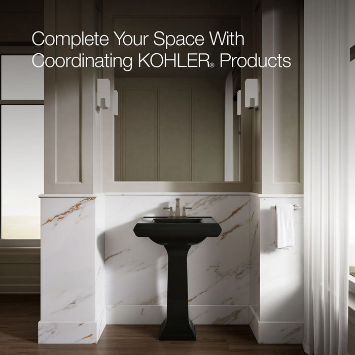 KOHLER K-2238-4 Memoirs 24-1/4" rectangular pedestal bathroom sink