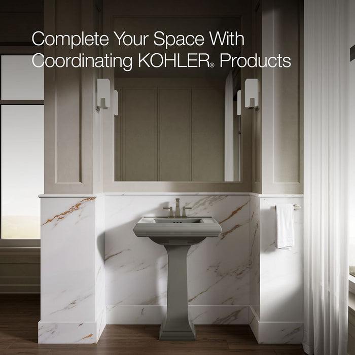 KOHLER K-2238-4 Memoirs 24-1/4" rectangular pedestal bathroom sink