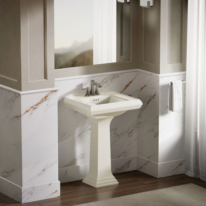 KOHLER K-2239-4 Memoirs Pedestal/console table bathroom sink basin with 4" centerset faucet holes