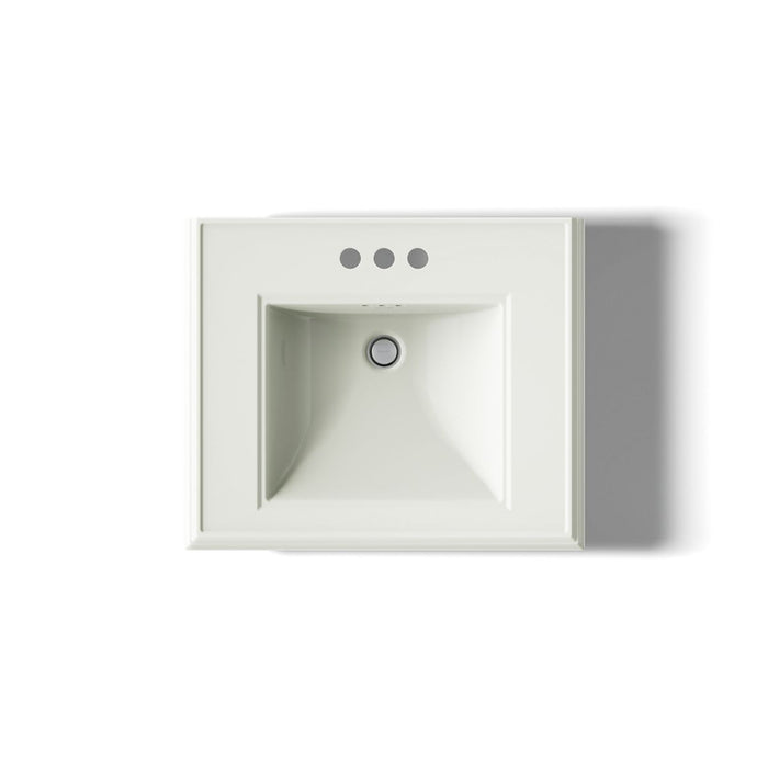 KOHLER K-2239-4 Memoirs Pedestal/console table bathroom sink basin with 4" centerset faucet holes