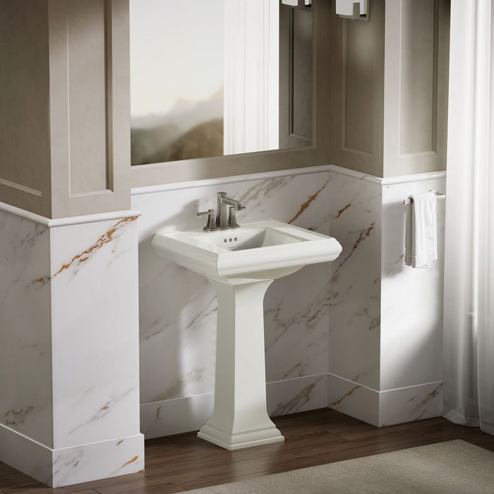 KOHLER K-2239-4 Memoirs Pedestal/console table bathroom sink basin with 4" centerset faucet holes
