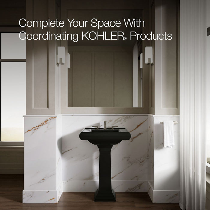 KOHLER K-2239-8 Memoirs Pedestal/console table bathroom sink basin with 8" widespread faucet holes