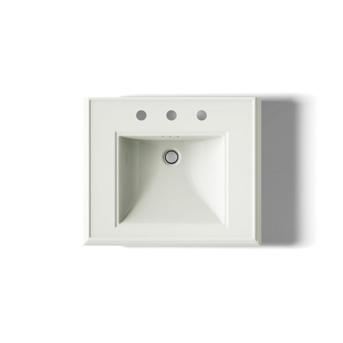 KOHLER K-2239-8 Memoirs Pedestal/console table bathroom sink basin with 8" widespread faucet holes