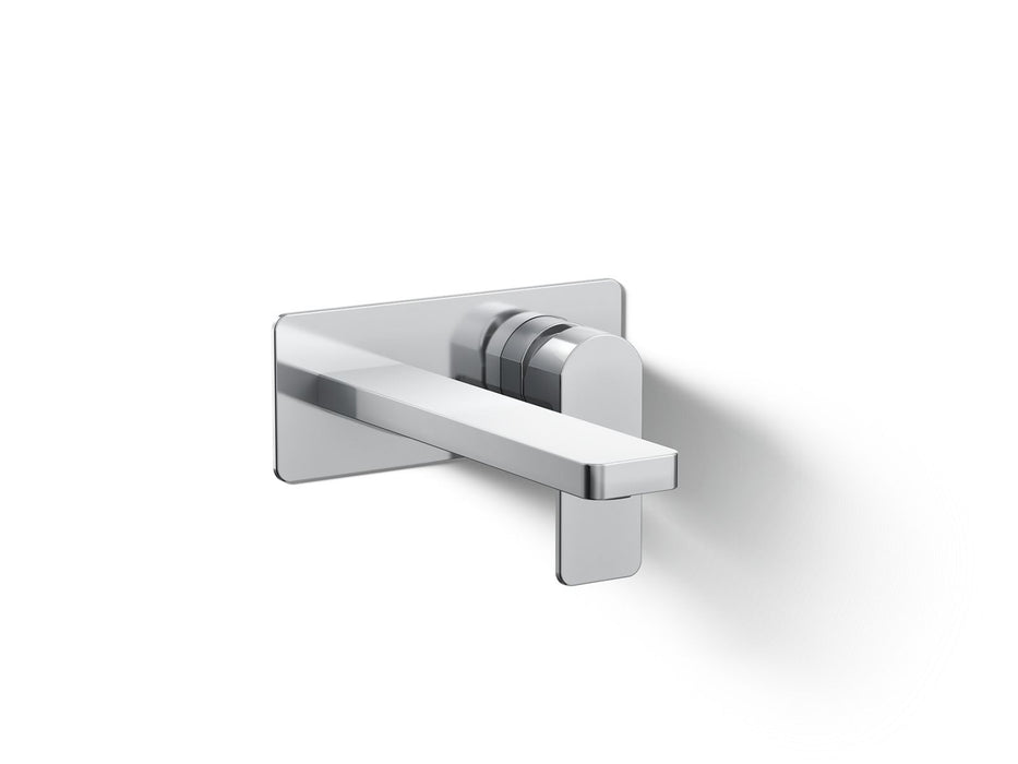 KOHLER K-22567-4 Parallel Wall-mount single-handle bathroom sink faucet, 1.2 gpm