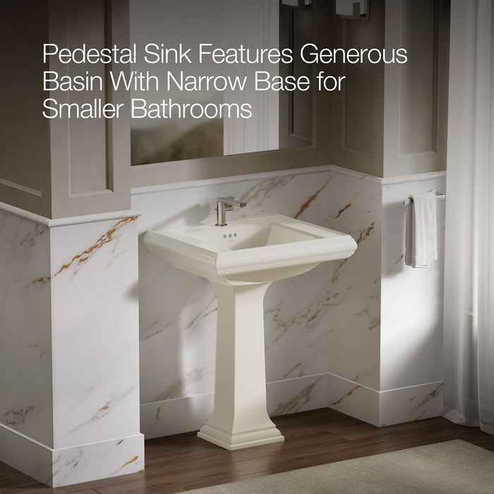 KOHLER K-2258-1 Memoirs 27-1/4" rectangular pedestal bathroom sink