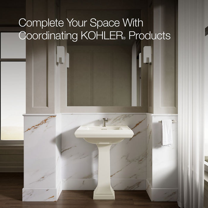 KOHLER K-2258-1 Memoirs 27-1/4" rectangular pedestal bathroom sink