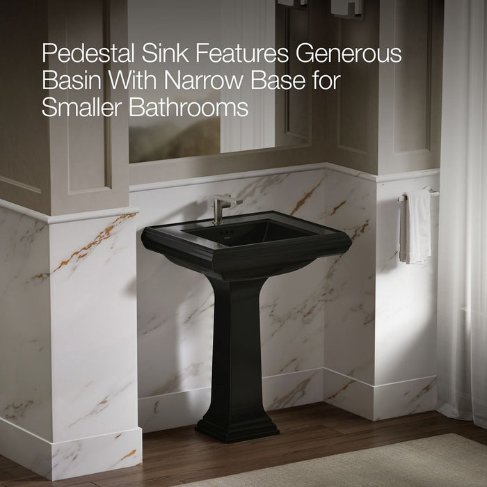 KOHLER K-2258-1 Memoirs 27-1/4" rectangular pedestal bathroom sink