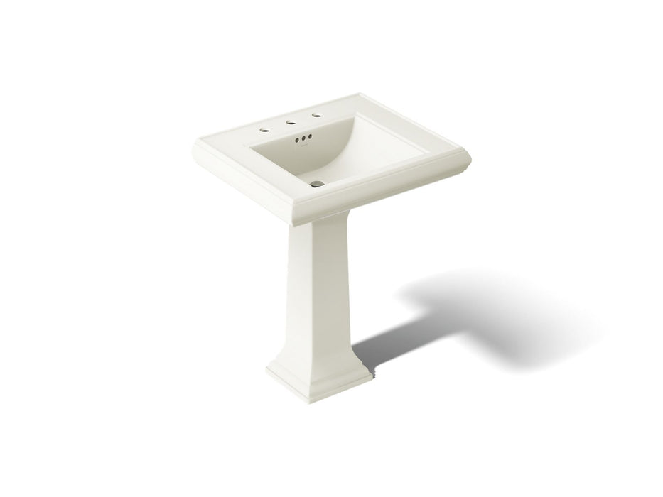 KOHLER K-2258-8 Memoirs 27-1/4" rectangular pedestal bathroom sink