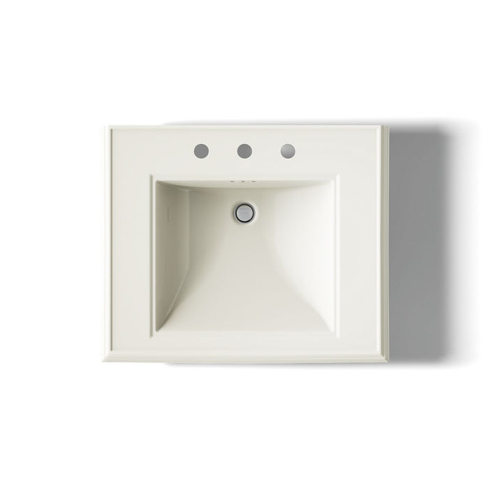 KOHLER K-2258-8 Memoirs 27-1/4" rectangular pedestal bathroom sink