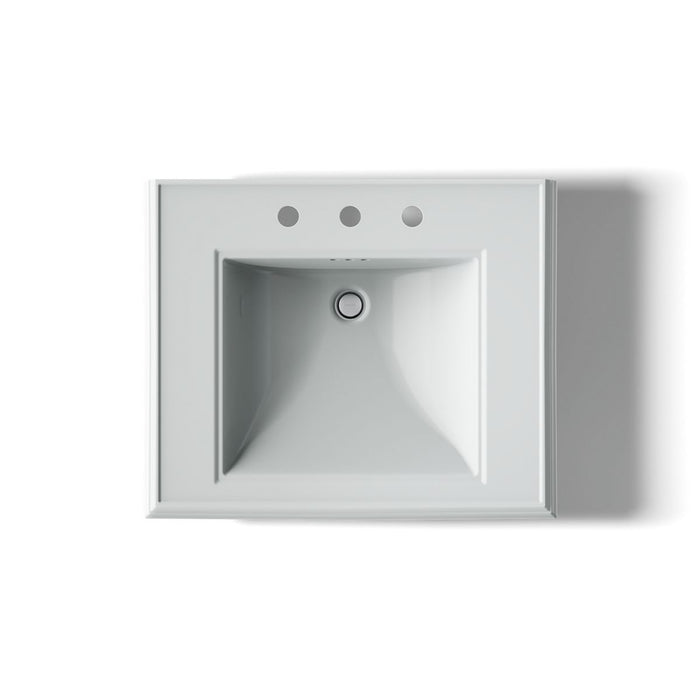 KOHLER K-2258-8 Memoirs 27-1/4" rectangular pedestal bathroom sink