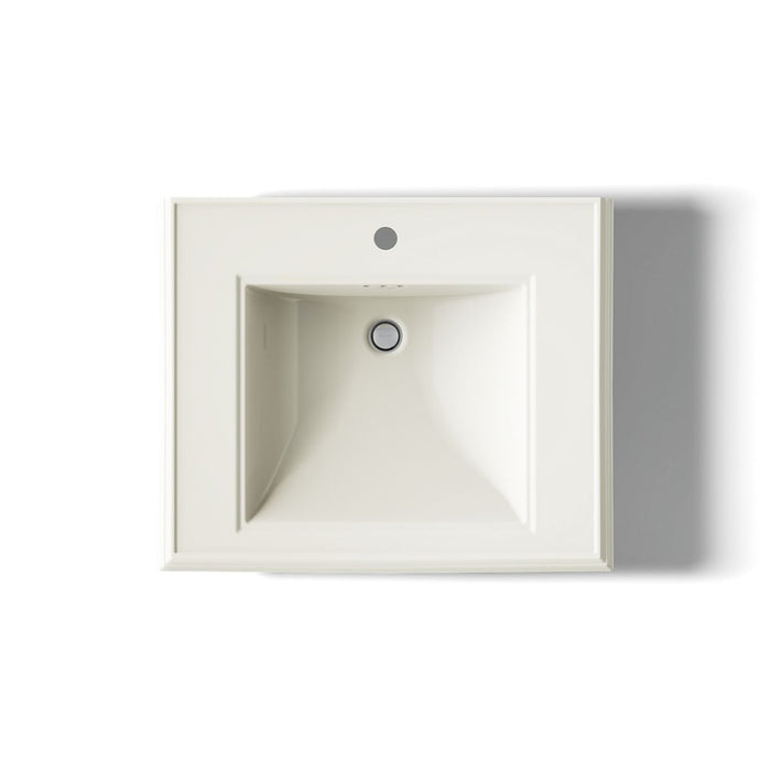 KOHLER K-2259-1 Memoirs Pedestal/console table bathroom sink basin with single faucet-hole drilling