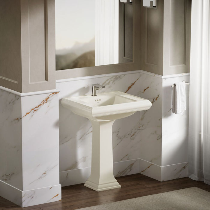 KOHLER K-2259-1 Memoirs Pedestal/console table bathroom sink basin with single faucet-hole drilling