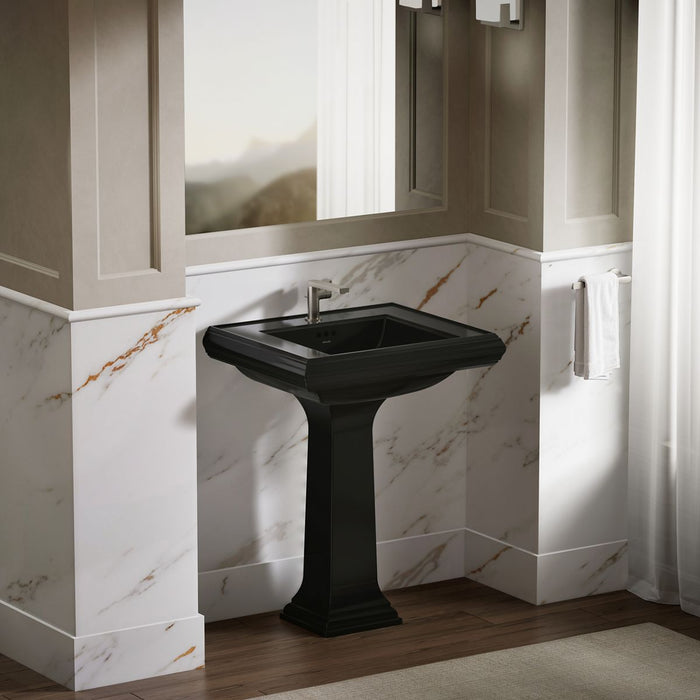 KOHLER K-2259-1 Memoirs Pedestal/console table bathroom sink basin with single faucet-hole drilling