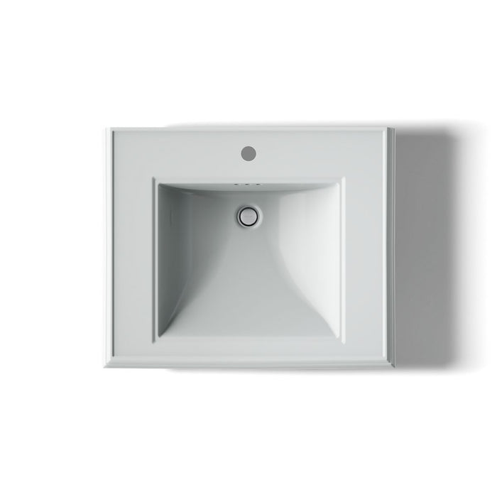 KOHLER K-2259-1 Memoirs Pedestal/console table bathroom sink basin with single faucet-hole drilling