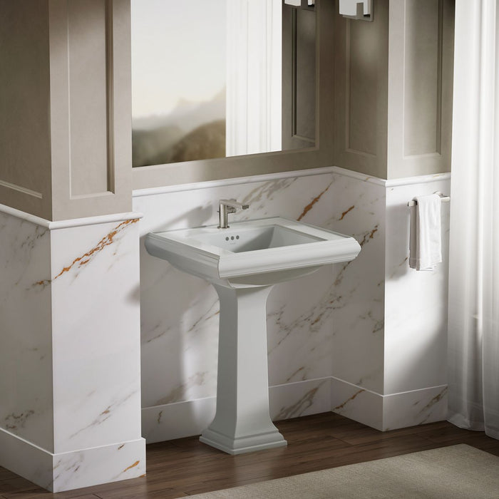 KOHLER K-2259-1 Memoirs Pedestal/console table bathroom sink basin with single faucet-hole drilling
