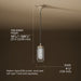 3/4 view of product with dimensions