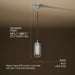 3/4 view of product with dimensions