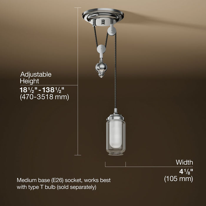 3/4 view of product with dimensions