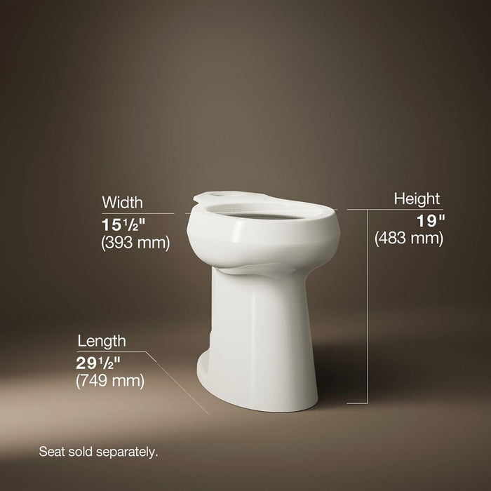 KOHLER K-22661 Highline Tall elongated toilet bowl