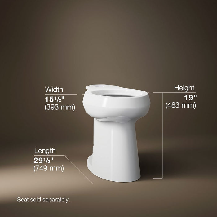 KOHLER K-22661 Highline Tall elongated toilet bowl
