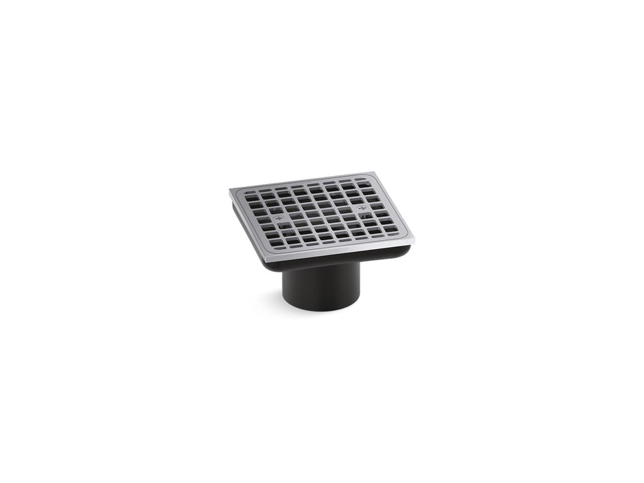 KOHLER K-22665 Clearflo Square brass tile-in shower drain (drain body not included), polished chrome