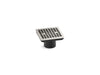 KOHLER K-22665 Clearflo Square brass tile-in shower drain (drain body not included), vibrant polished nickel