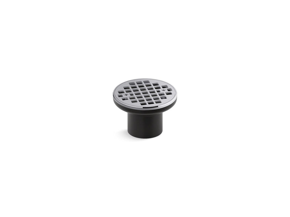 KOHLER K-22666 Clearflo Round brass tile-in shower drain (drain body not included), polished chrome