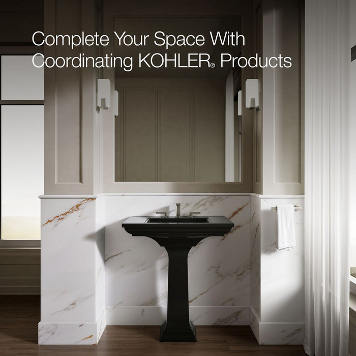 KOHLER K-2268-8 Memoirs 30-3/4" rectangular pedestal bathroom sink
