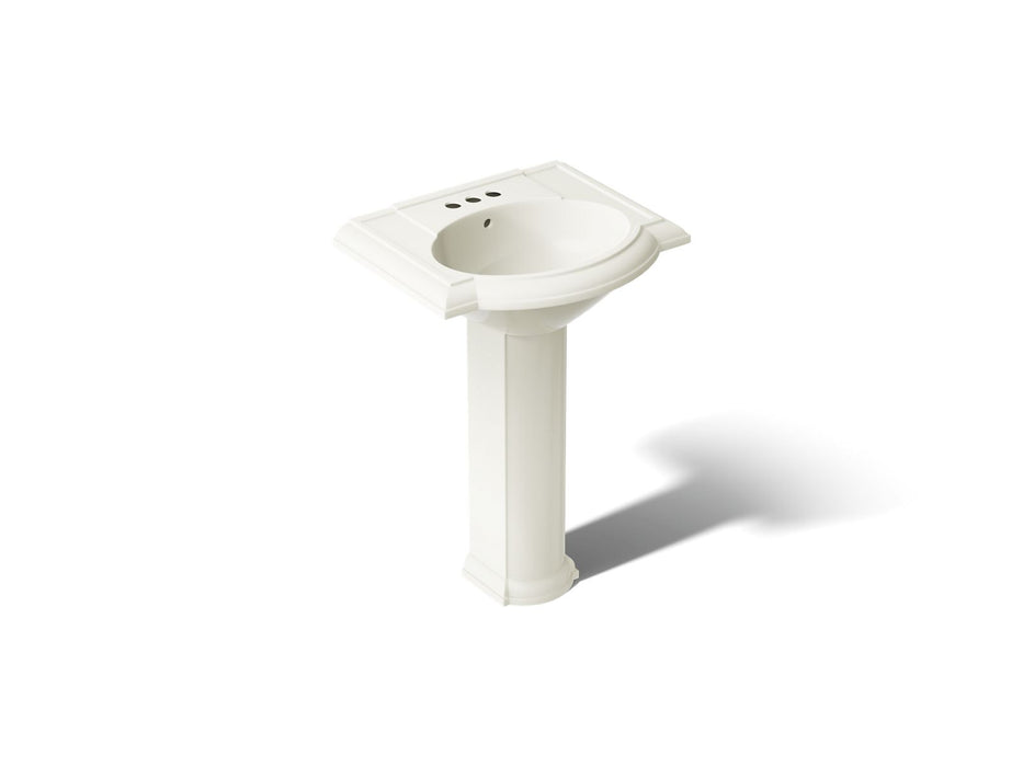 KOHLER K-2286-4 Devonshire 24-1/4" rectangular pedestal bathroom sink