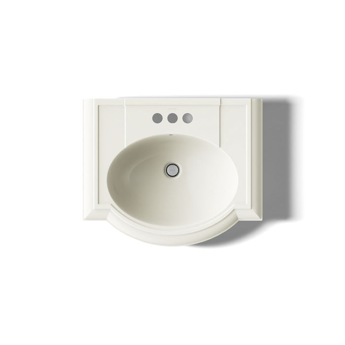 KOHLER K-2286-4 Devonshire 24-1/4" rectangular pedestal bathroom sink