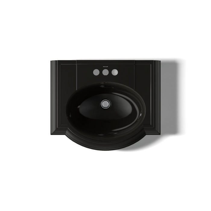 KOHLER K-2286-4 Devonshire 24-1/4" rectangular pedestal bathroom sink