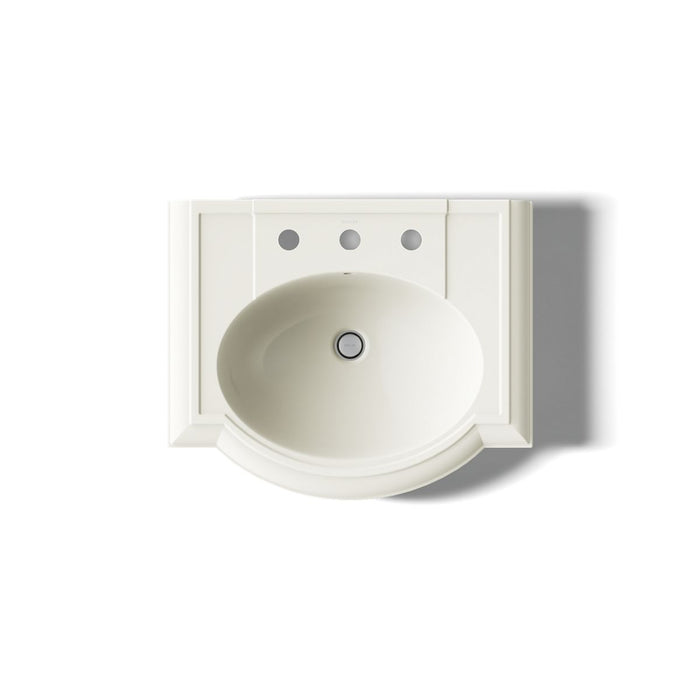 KOHLER K-2286-8 Devonshire 24-1/4" rectangular pedestal bathroom sink
