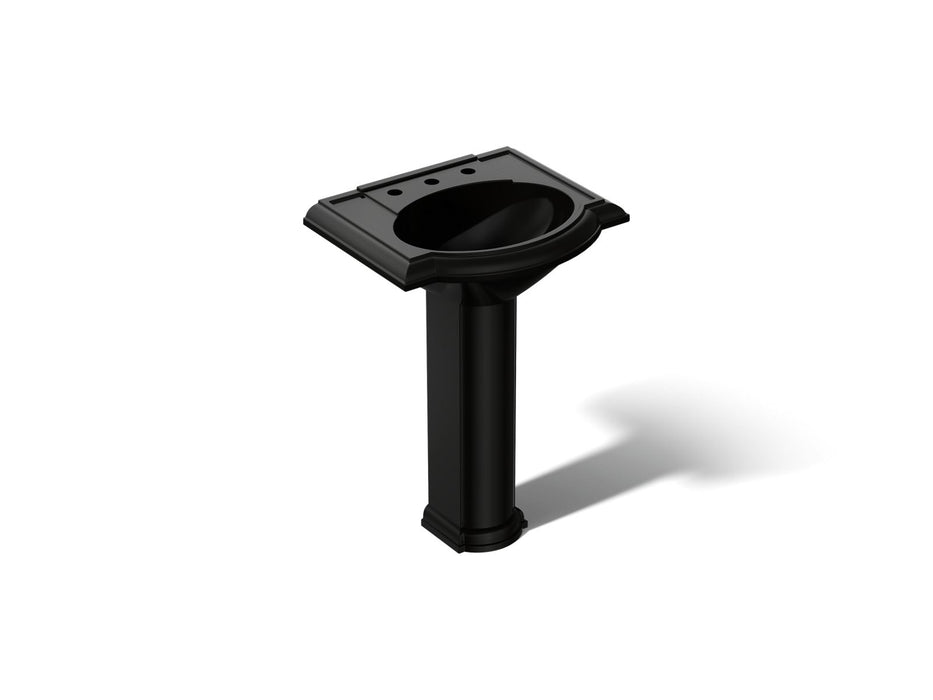 KOHLER K-2286-8 Devonshire 24-1/4" rectangular pedestal bathroom sink