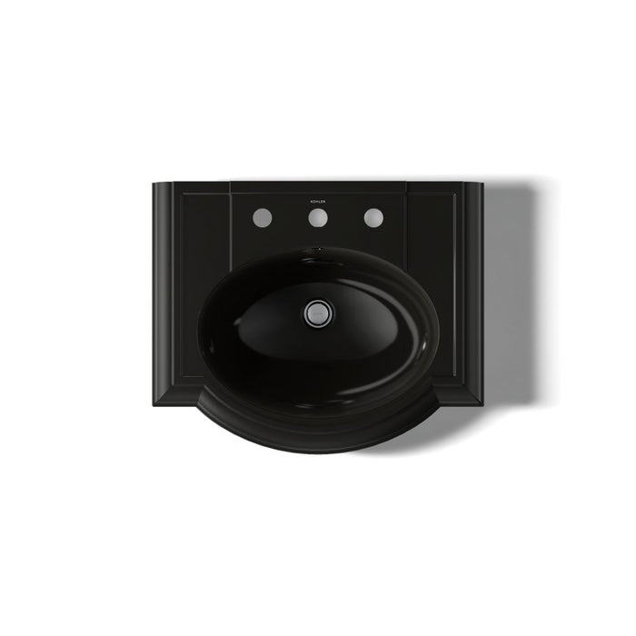 KOHLER K-2286-8 Devonshire 24-1/4" rectangular pedestal bathroom sink