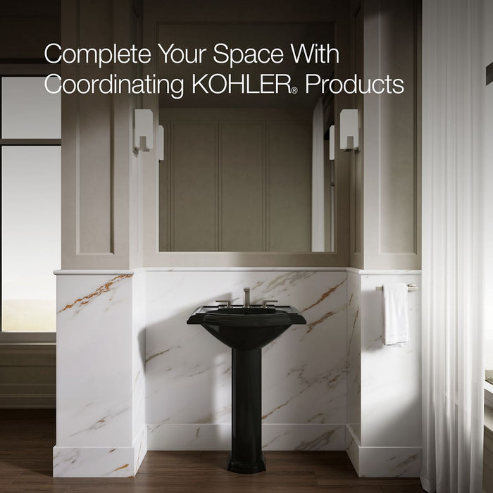 KOHLER K-2286-8 Devonshire 24-1/4" rectangular pedestal bathroom sink