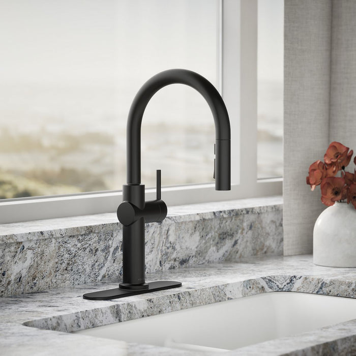KOHLER K-22972 Crue Pull-down kitchen sink faucet with three-function sprayhead