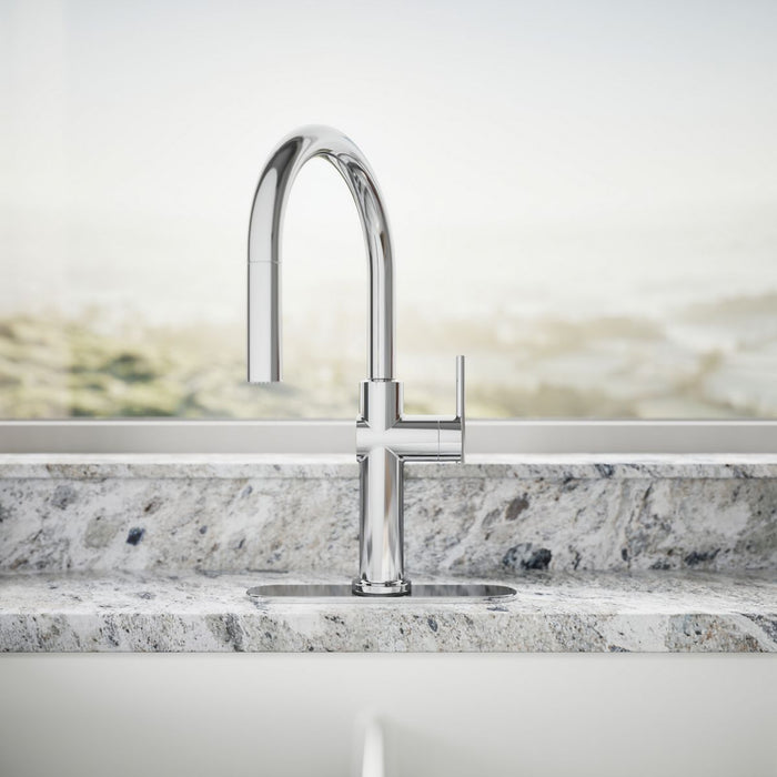 KOHLER K-22972 Crue Pull-down kitchen sink faucet with three-function sprayhead