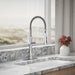 KOHLER K-22973 Crue Semi-professional kitchen sink faucet with three-function sprayhead, polished chrome - view 3