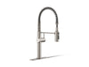 KOHLER K-22973 Crue Semi-professional kitchen sink faucet with three-function sprayhead, vibrant stainless