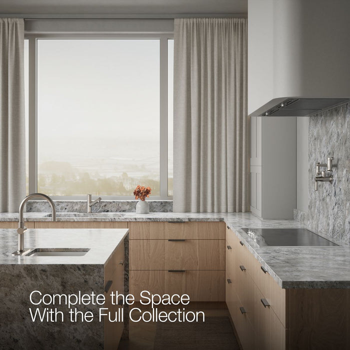 KOHLER K-22976 Crue Pull-out kitchen sink faucet with three-function sprayhead
