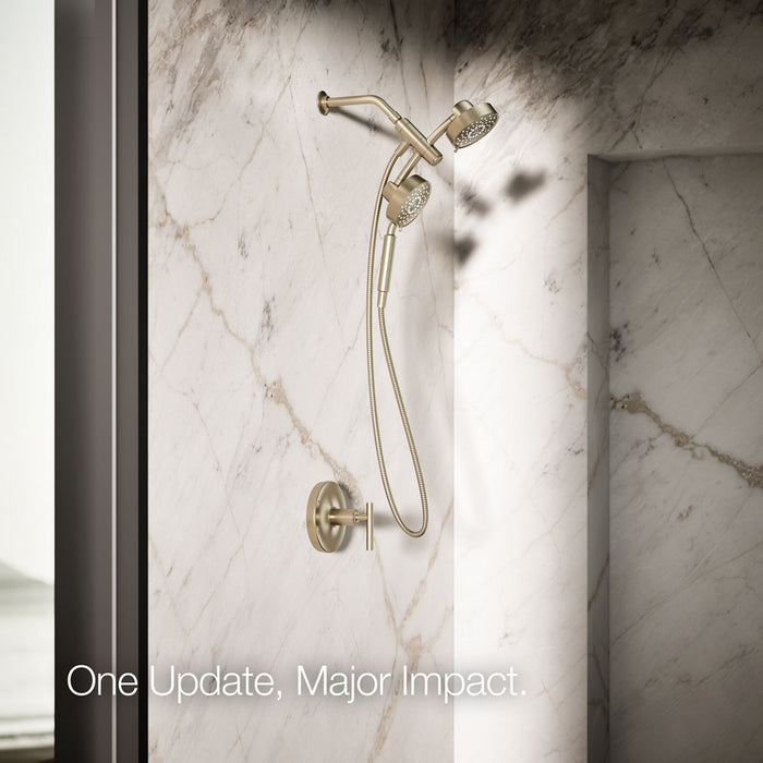 KOHLER K-23219-G Purist 2-in-1 multifunction 1.75 gpm shower combo kit