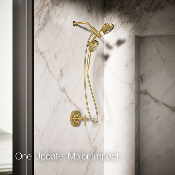 KOHLER K-23219-G Purist 2-in-1 multifunction 1.75 gpm shower combo kit